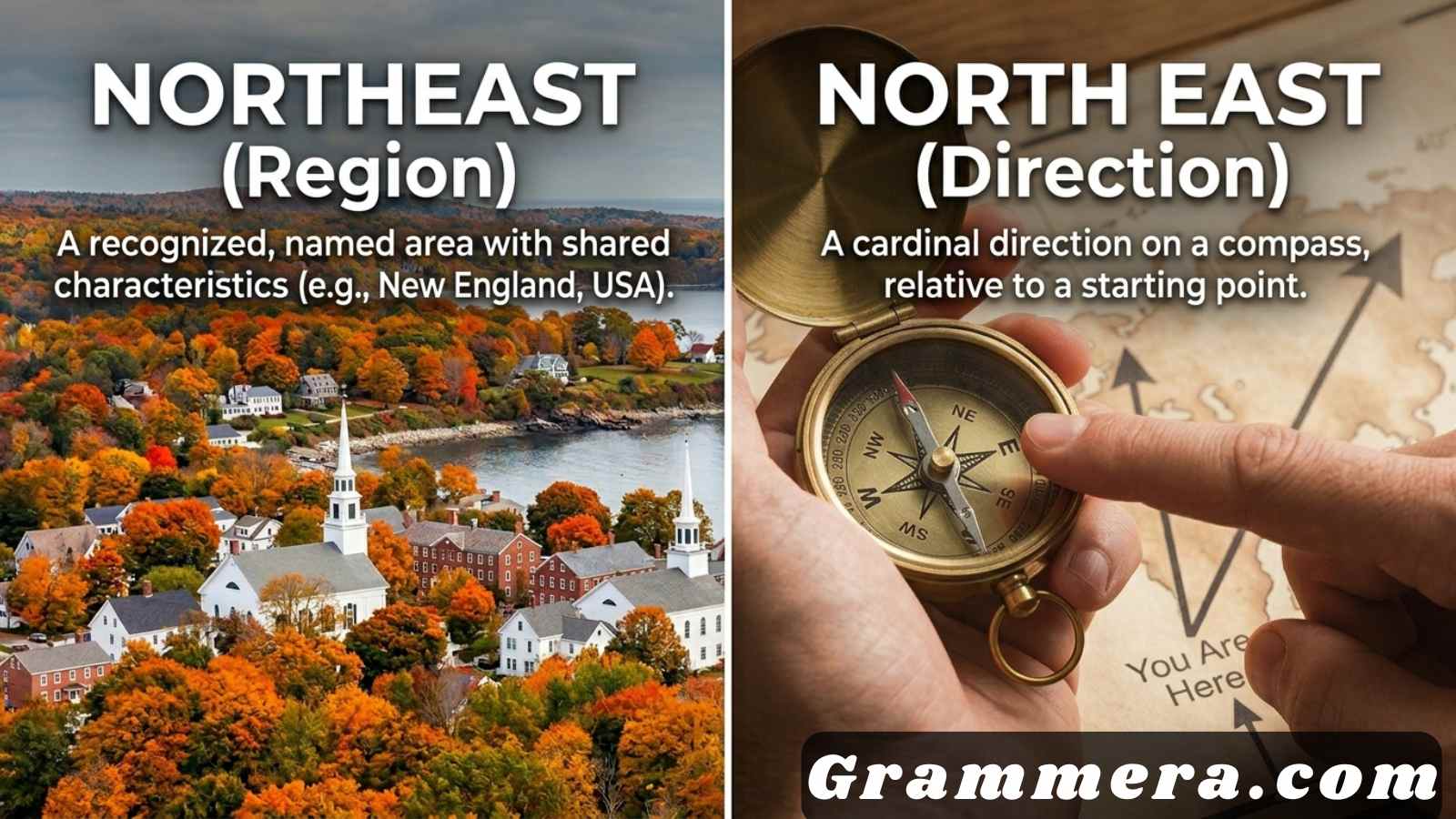 Northeast vs North East Difference
