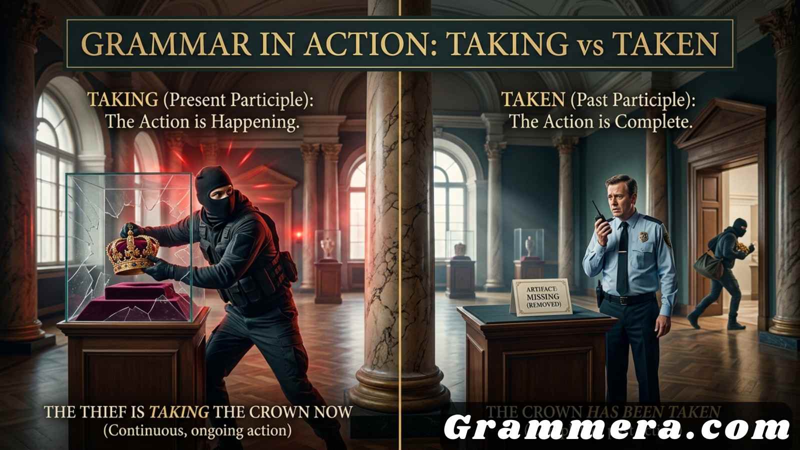Taken vs Taking Usage